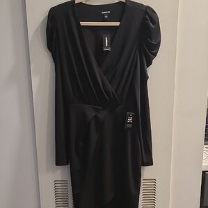 Express Black Long Sleeve Dress